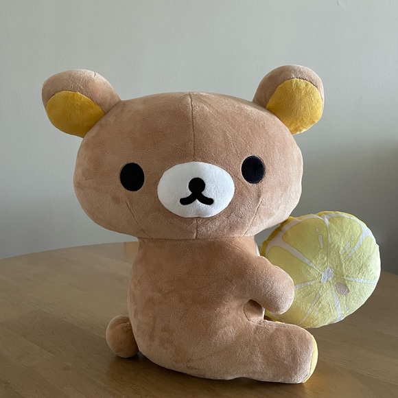 16 Inch Rilakkuma Holding Lemon Slice BRAND NEW NWT from Round1 - Picture 1 of 5